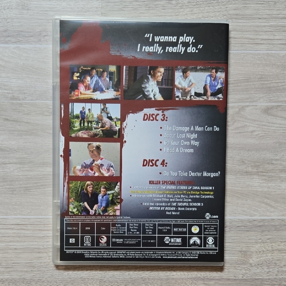 Dexter: The Third Season (DVD, 2008) 4-Disc Set Complete Season 3 with Slipcover - Picture 12 of 12